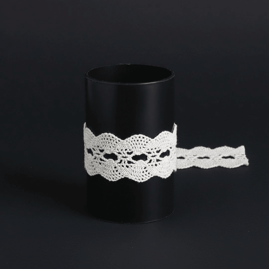 White Dyeable Crochet lace (Width : 3 cm & Sku: K-21)