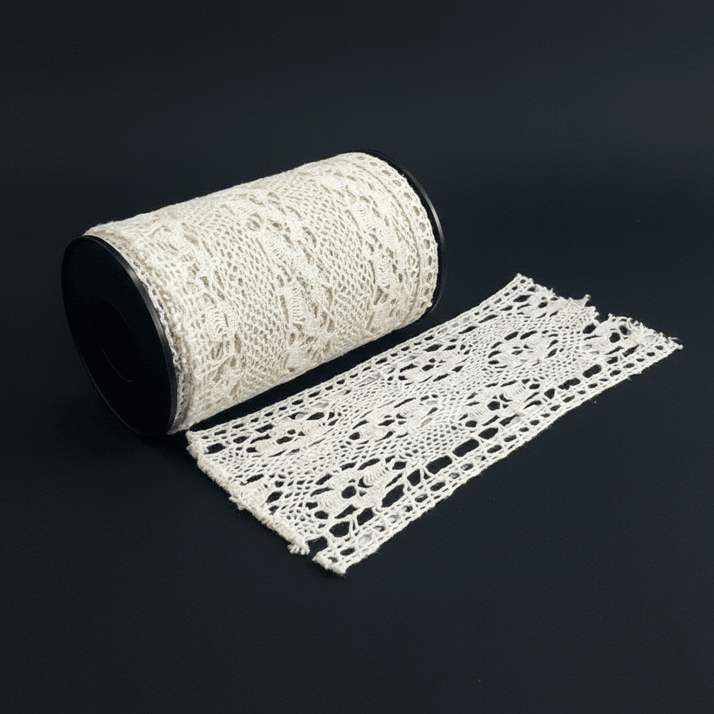 White Dyeable Crochet lace (Width : 2 Inch & Sku: K-22)