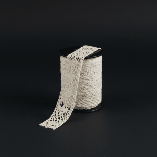 White Dyeable Crochet lace (Width : 1 cm & Sku: K-26)