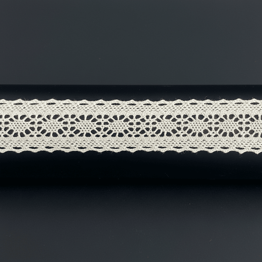 White Dyeable Crochet lace (Width : 1 Inch & Sku: K-27)