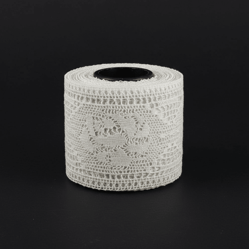 White Dyeable Crochet lace (Width : 2 Inch & Sku: K-3)