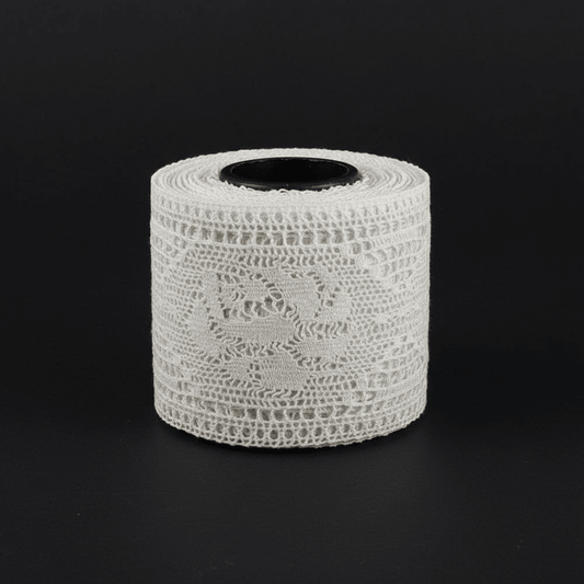 White Dyeable Crochet lace (Width : 2 Inch & Sku: K-3)