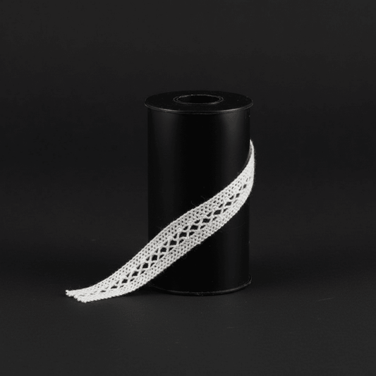 White Dyeable Crochet Lace (Width : 1 cm & Sku: K-36)