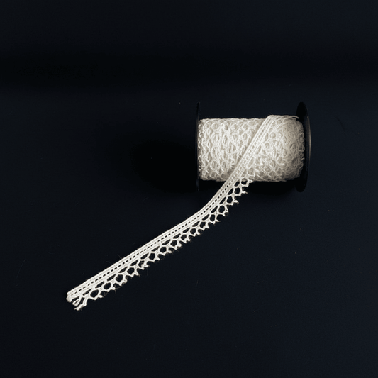 White Dyeable Crochet Lace (Width : 1 cm & Sku: K-38)