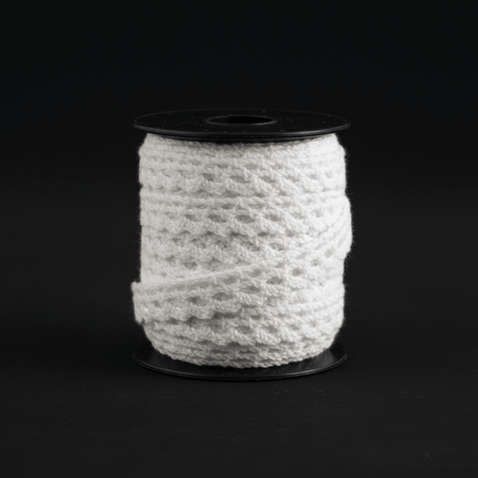 White Dyeable Crochet Lace (Width ; 1 cm & Sku: K-39)