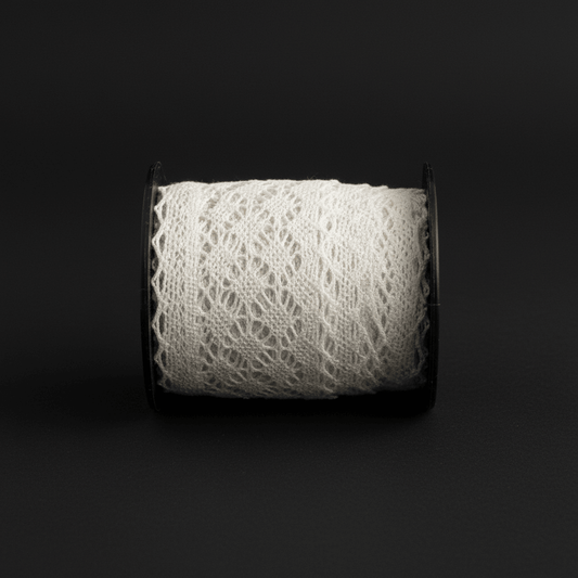 White Dyeable Crochet lace (Width : 1.5 Inch & Sku: K-4)