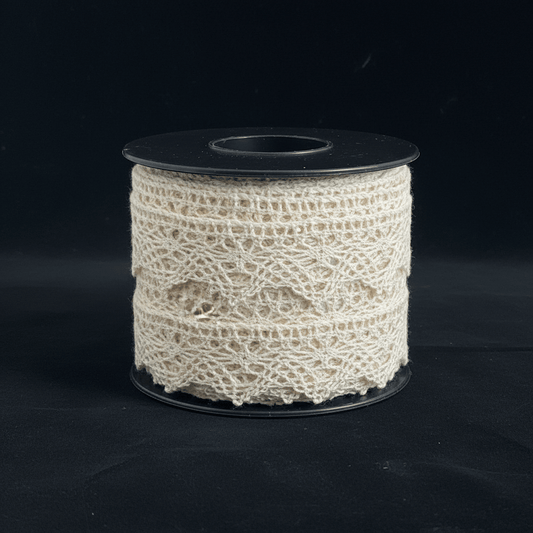 White Dyeable Crochet Lace (Width : 0.5 Inch & Sku: K-44)