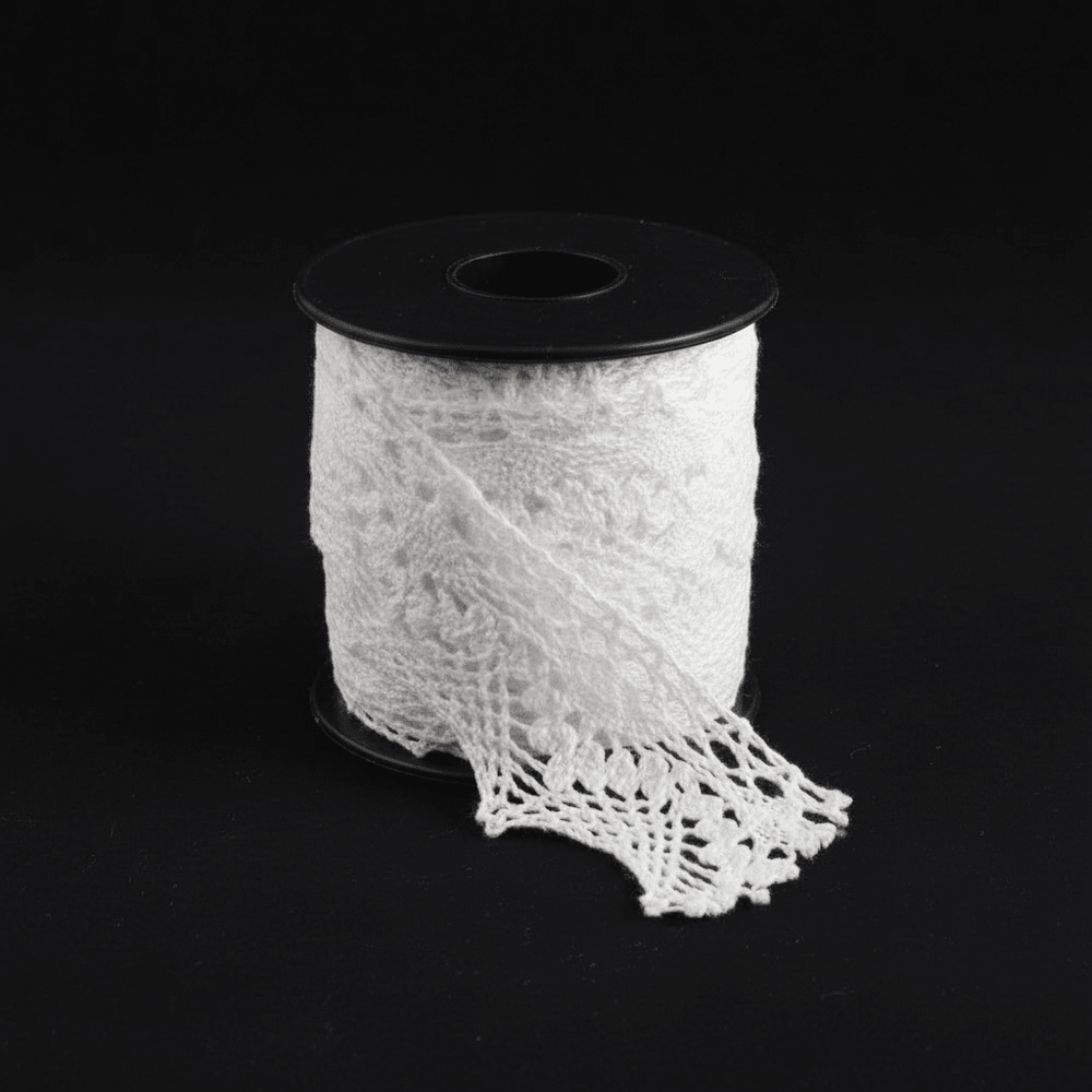 White Dyeable Crochet lace (Width : 1 Inch & Sku: K-5)