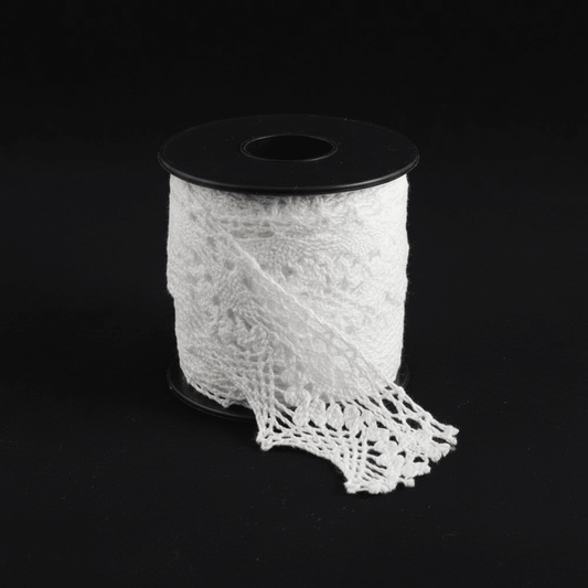 White Dyeable Crochet lace (Width : 1 Inch & Sku: K-5)