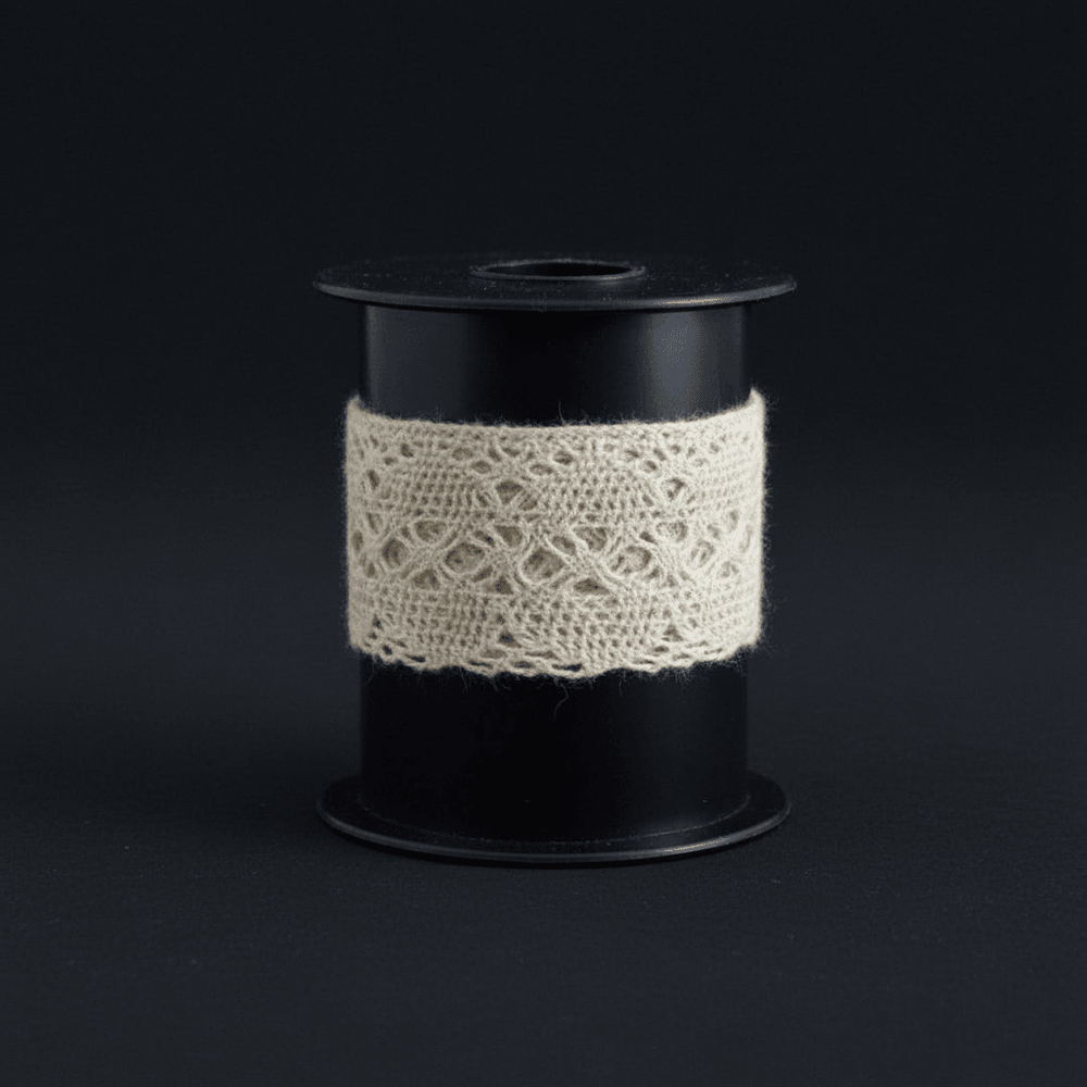 White Dyeable Crochet Lace (Width : 1 Inch & Sku: K-52)