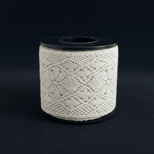 White Dyeable Crochet Lace (Width : 2 Inch & Sku: K-53)