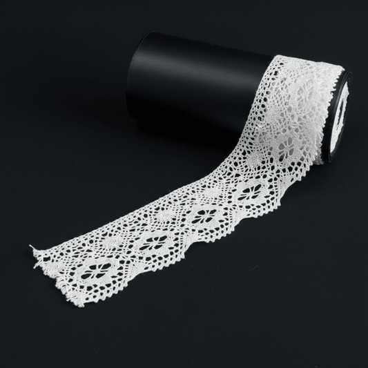 White Dyeable Crochet Lace (Width : 1.5 Inch & Sku: K-54)