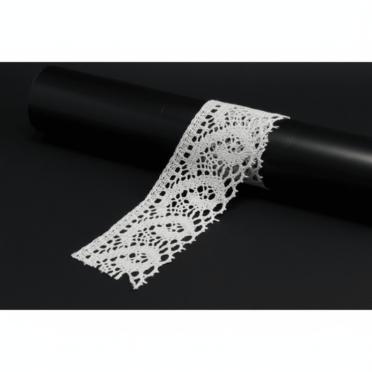 White Dyeable Crochet Lace (Width : 1.5 Inch & Sku: K-57)