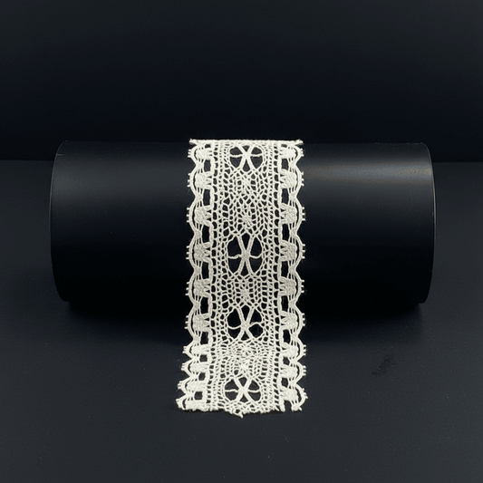 White Dyeable Crochet Lace (Width : 1 Inch & Sku: K-59)