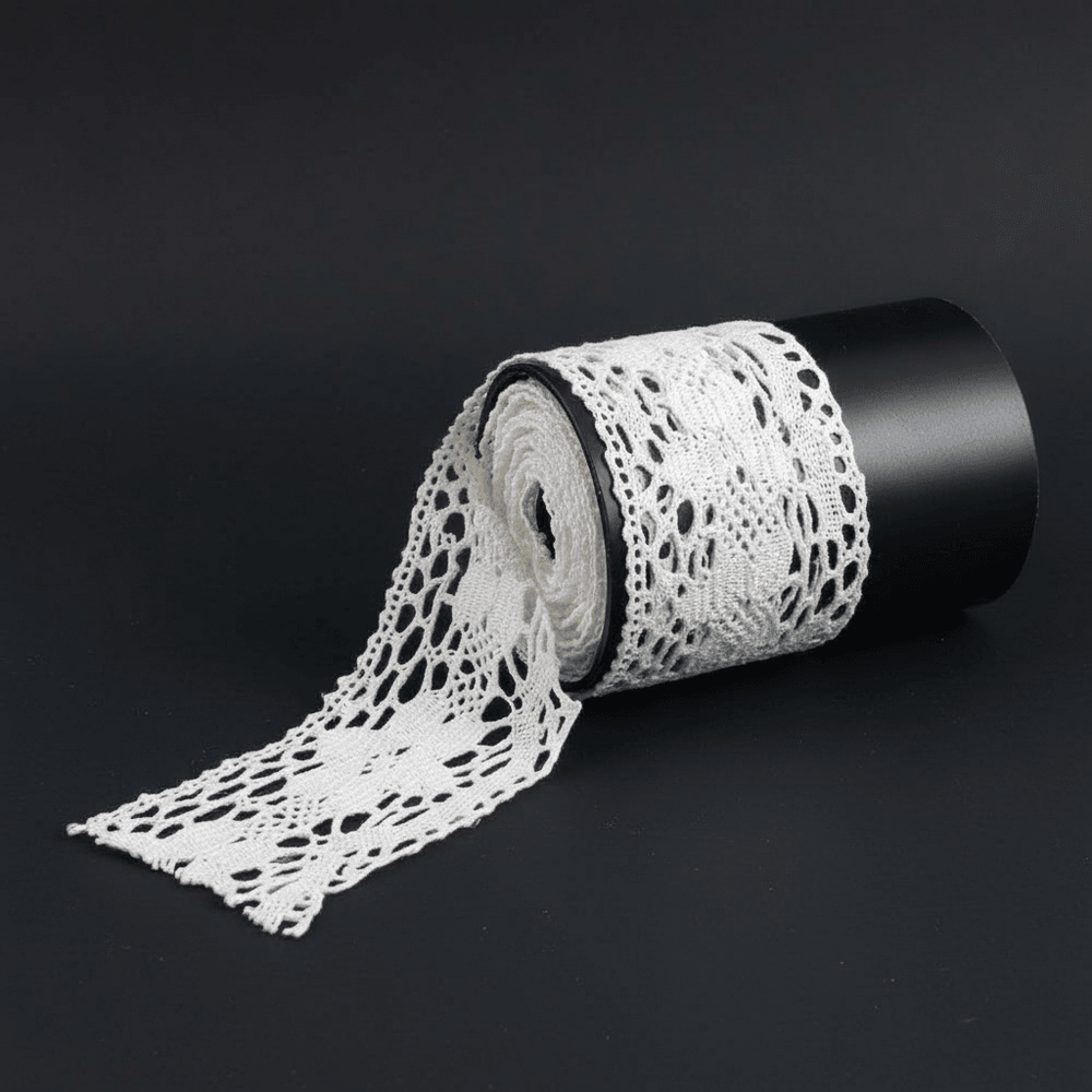 White Dyeable Crochet Lace (Width : 2 Inch & Sku: K-60)