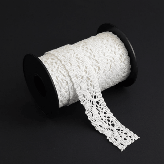 White Dyeable Crochet Lace (Width : 1 Inch & Sku: K-64)