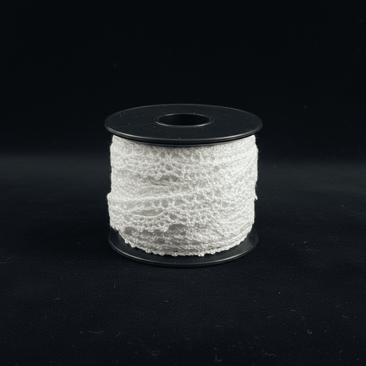 White Dyeable Crochet Lace (Width : 0.5 Inch & Sku: K-66)