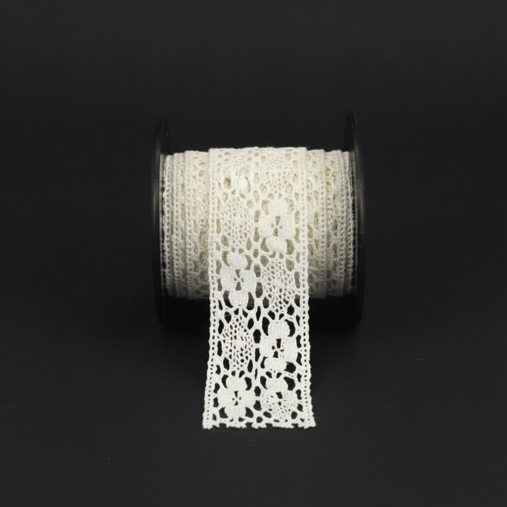 White Dyeable Crochet lace (Width : 1 Inch & Sku: K-7)