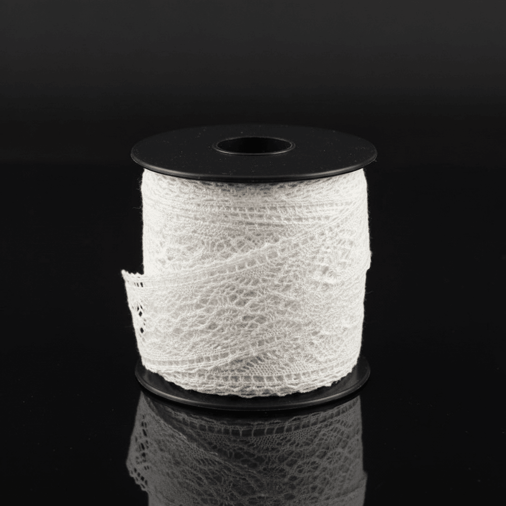 White Dyeable Crochet Lace (Width : 1 Inch & Sku: K-72)