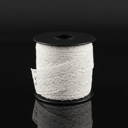 White Dyeable Crochet Lace (Width : 1 Inch & Sku: K-72)