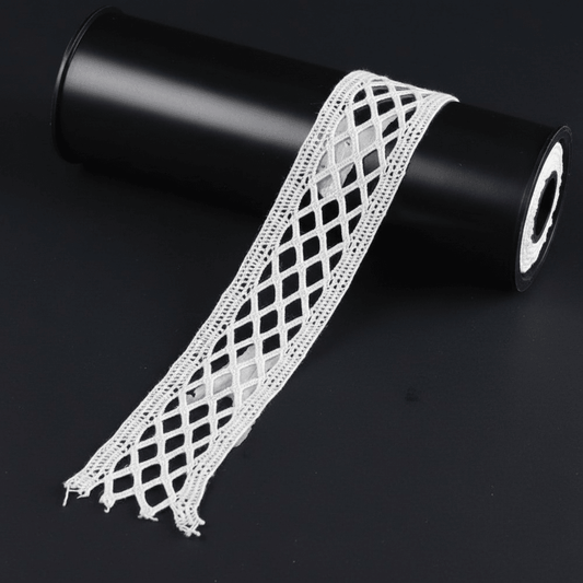 White Dyeable Crochet Lace (Width : 1 Inch & Sku: K-74)