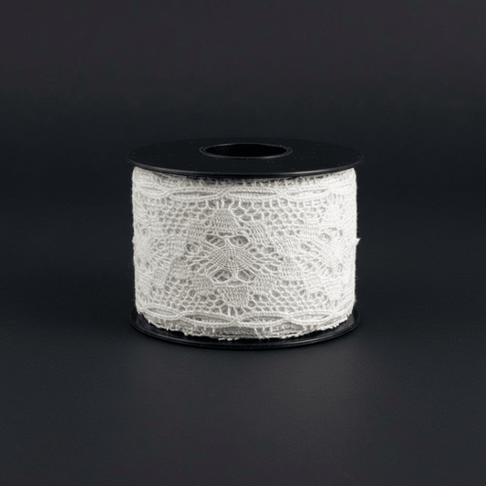 White Dyeable Crochet Lace (Width : 1.5 Inch & Sku: K-76)