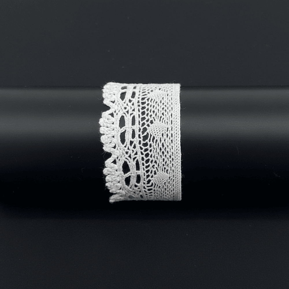 White Dyeable Crochet Lace (Width : 1 Inch & Sku: K-77)