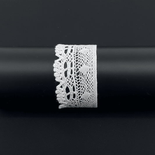 White Dyeable Crochet Lace (Width : 1 Inch & Sku: K-77)