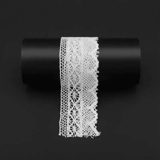 White Dyeable Crochet Lace (Width : 1.5 Inch & Sku: K-89)