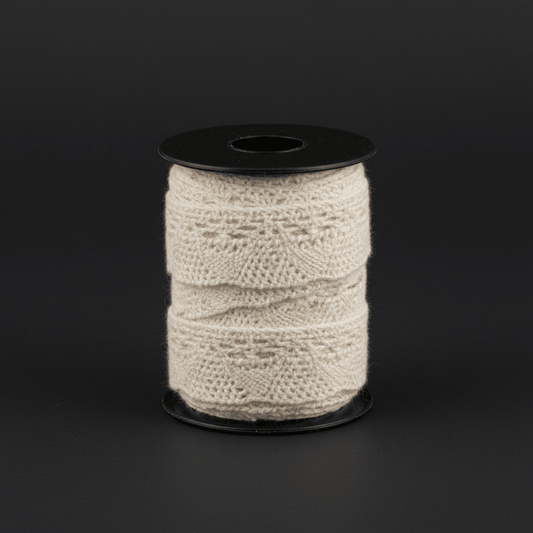 White Dyeable Crochet lace (Width : 0.5 Inch & Sku: K-9)
