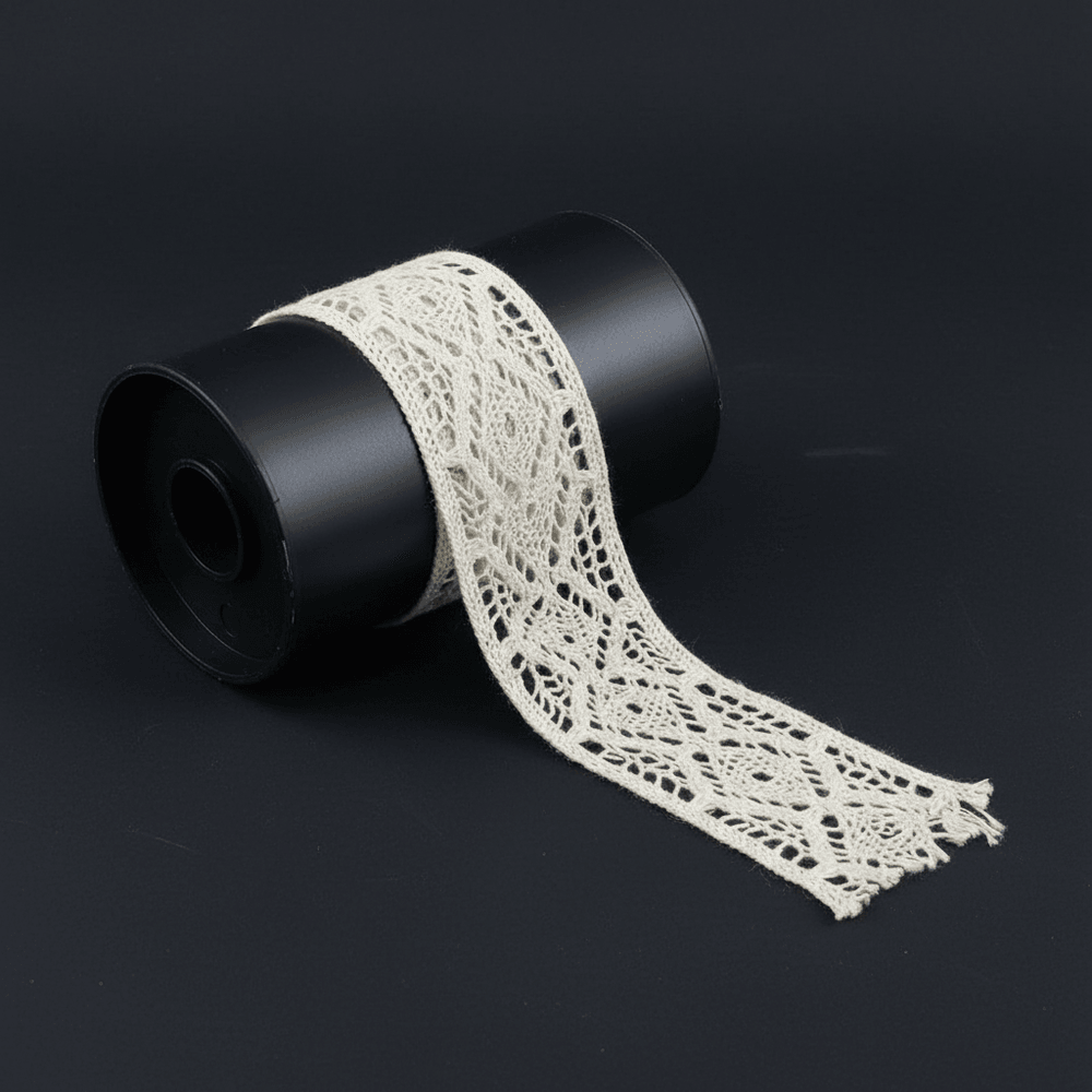 White Dyeable Crochet Lace (Width : 1.5 Inch & Sku: K-96)