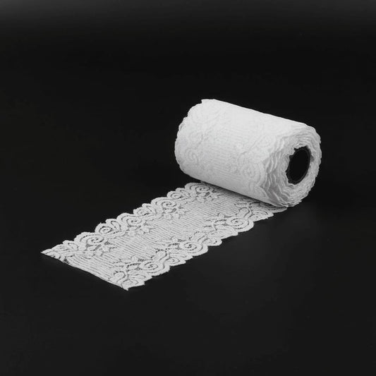 White Dyeable Nylon Lycra lace ( Width : 5 inch & L-62 )