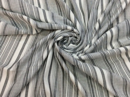 White & Blue Lightweight Jacquard