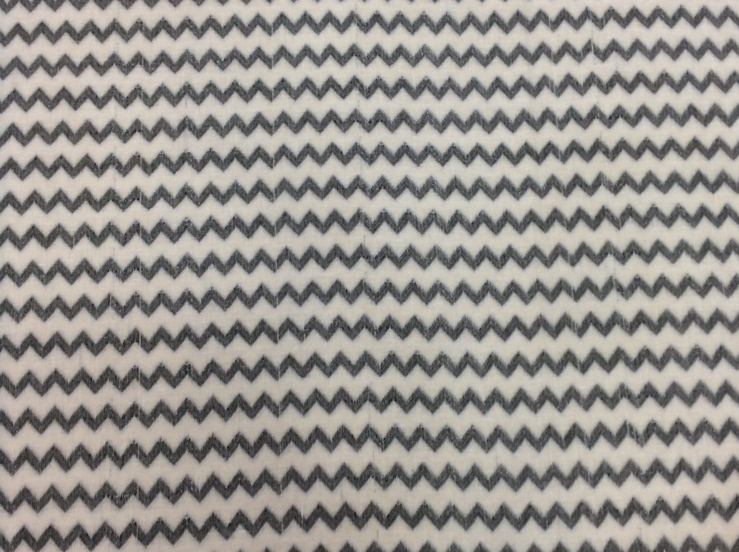 White & Gray lightweight Jacquard Fabric