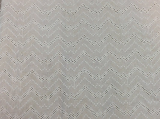 White lightweight Jacquard Fabric