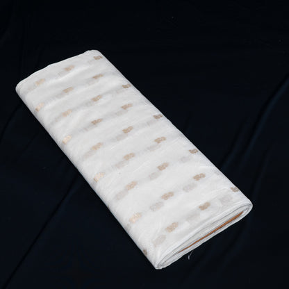 Golden Lurex Chanderi Fabric - 44" (112 cm)