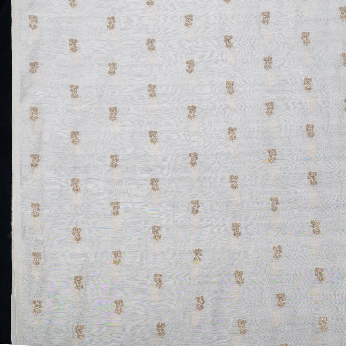 Golden Lurex Chanderi Fabric - 44" (112 cm)