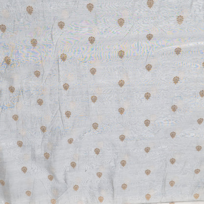 Golden Lurex Chanderi Fabric - 44" (112 cm)