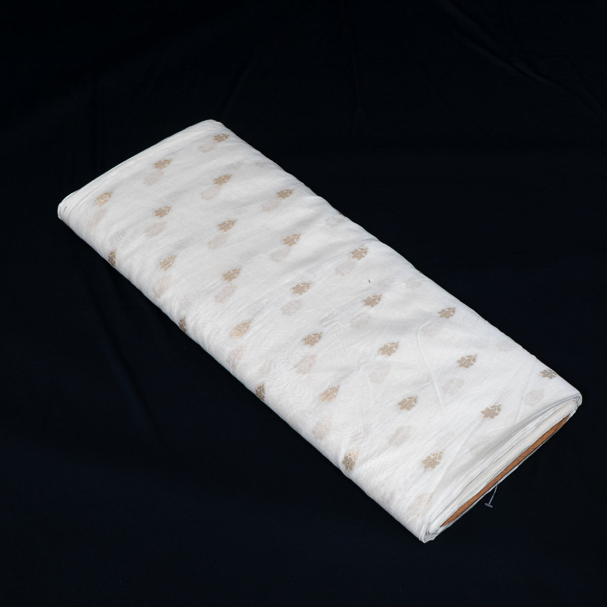 Golden Lurex Chanderi Fabric - 44" (112 cm)