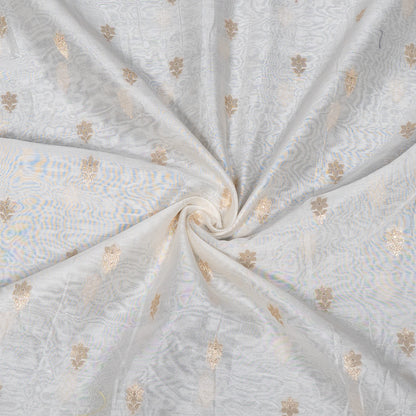 Golden Lurex Chanderi Fabric - 44" (112 cm)