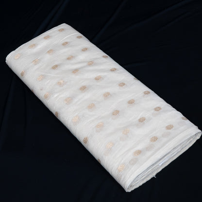 Golden Lurex Chanderi Fabric - 44" (112 cm)