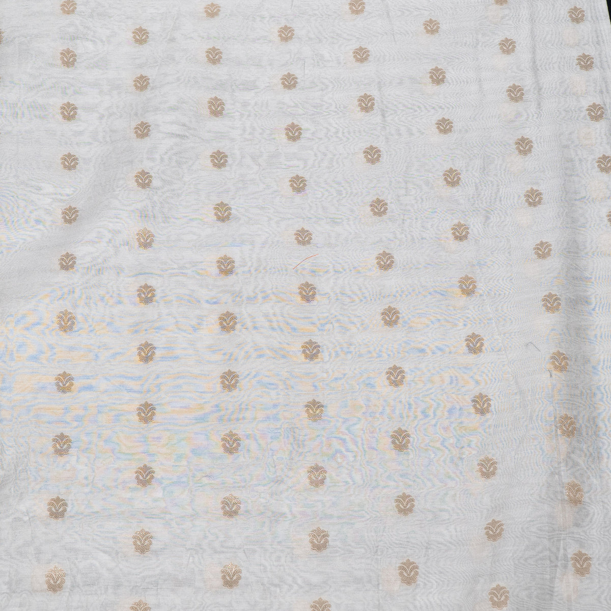 Golden Lurex Chanderi Fabric - 44" (112 cm)