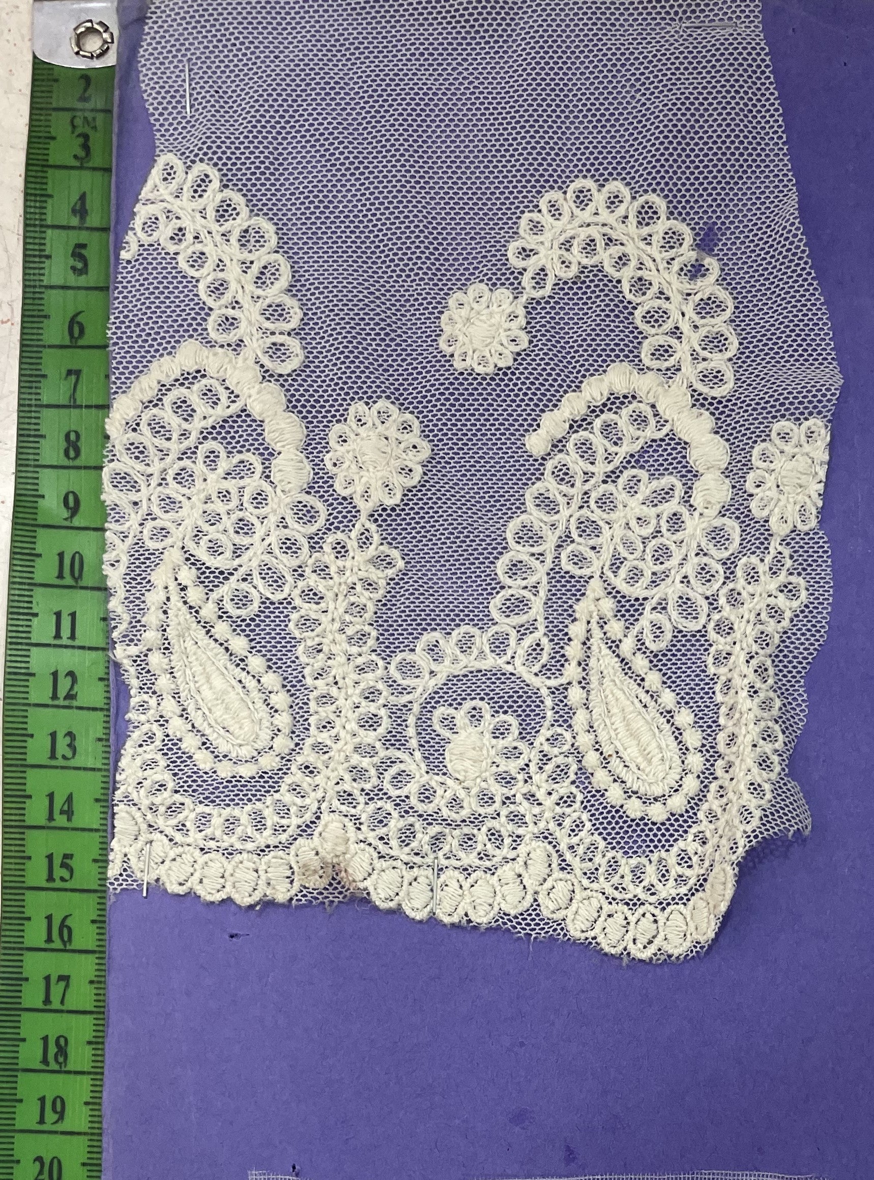 White Cotton Dyeable Net Lace (Sku: N-103)