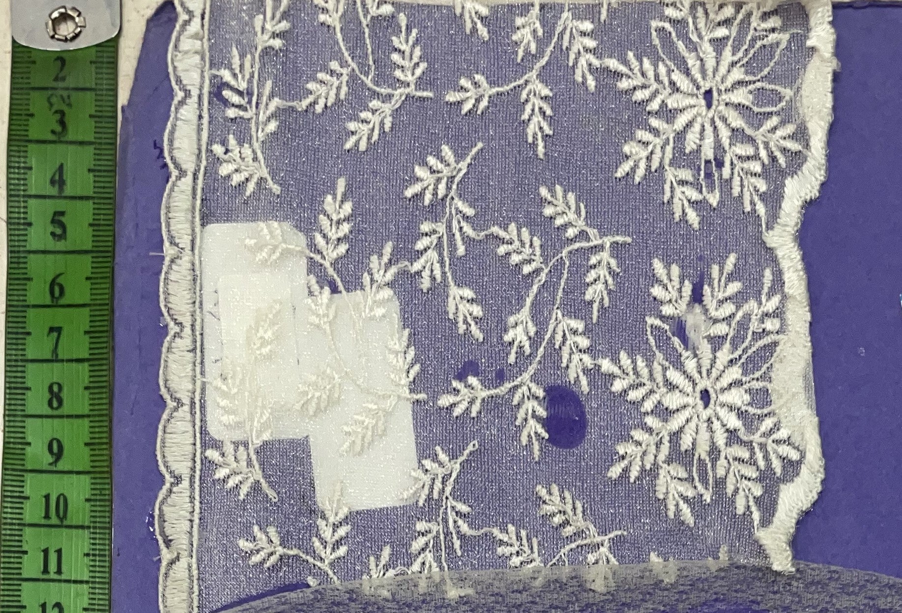 White Cotton Dyeable Net Lace (Sku: N-105)