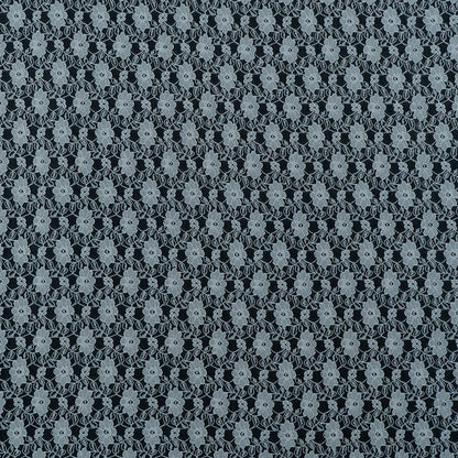 White Floral Design Dyeable Nylon Net (SKU: N-10)