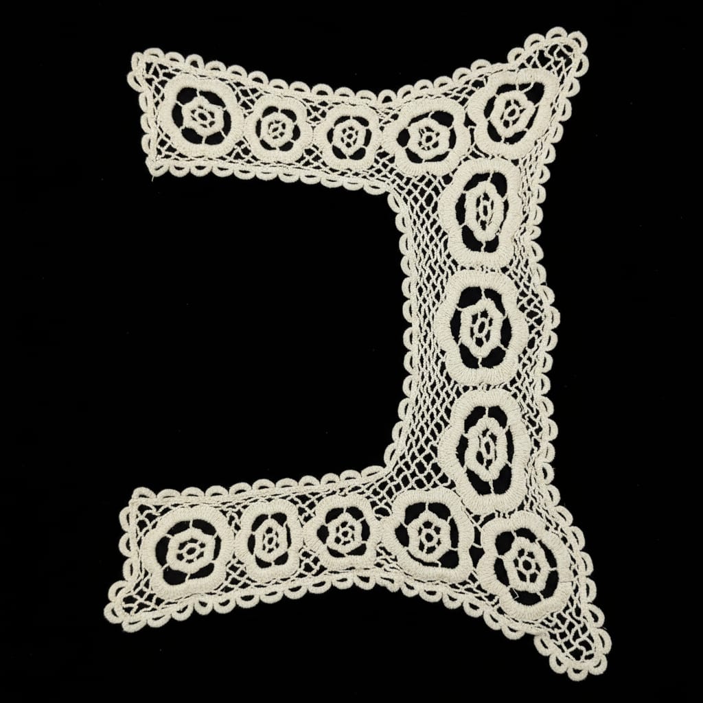 Off White Dyeable Cotton Patch ( Width : 6 Inch & Length : 12 Inch