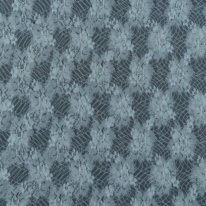 White Floral Dyeable Nylon Net (SKU: N-11)