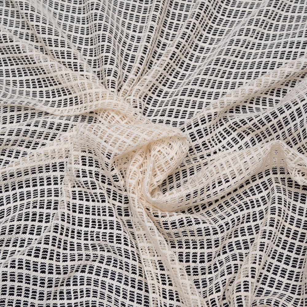 Off White Dyeable Cotton Net (SKU: N-186)