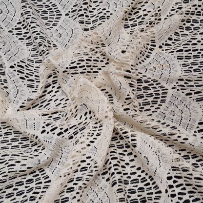 Off White Dyeable Cotton Net (SKU: N-209)