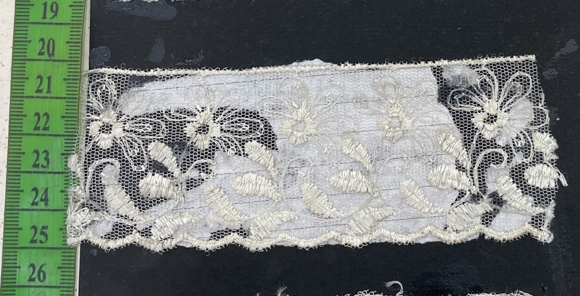 White Cotton Dyeable Net Lace (Sku: N-23)